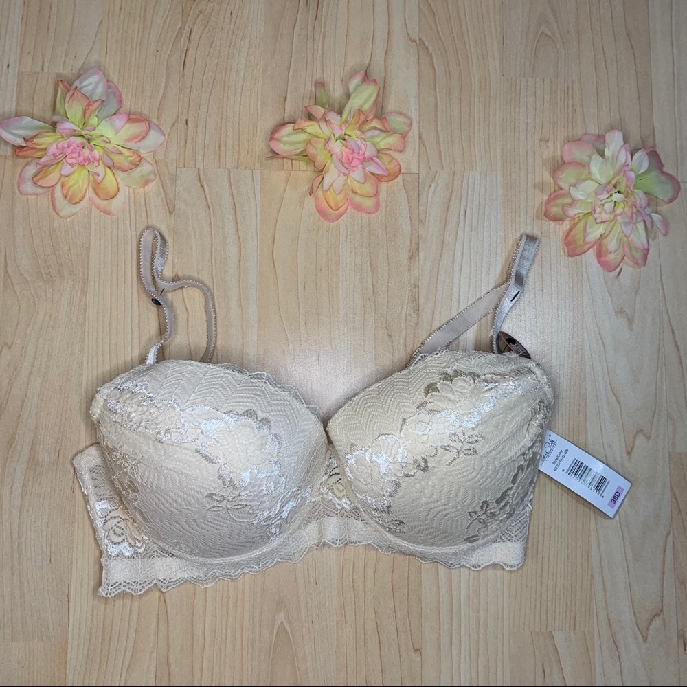 Rene' Rofe Lightly Padded Perfect Fit Bra Sz 38D